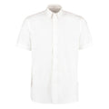 White - Front - Kustom Kit Mens Workforce Short Sleeve Shirt - Mens Workwear Shirt
