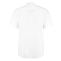 White - Back - Kustom Kit Mens Workforce Short Sleeve Shirt - Mens Workwear Shirt