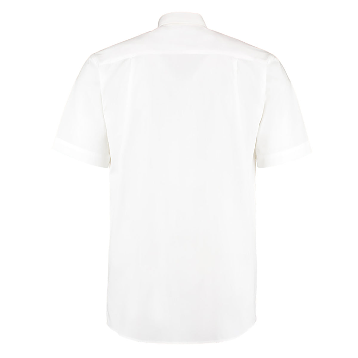 White - Back - Kustom Kit Mens Workforce Short Sleeve Shirt - Mens Workwear Shirt