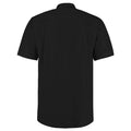 Black - Back - Kustom Kit Mens Workforce Short Sleeve Shirt - Mens Workwear Shirt