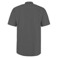 Lime - Close up - Kustom Kit Mens Workforce Short Sleeve Shirt - Mens Workwear Shirt