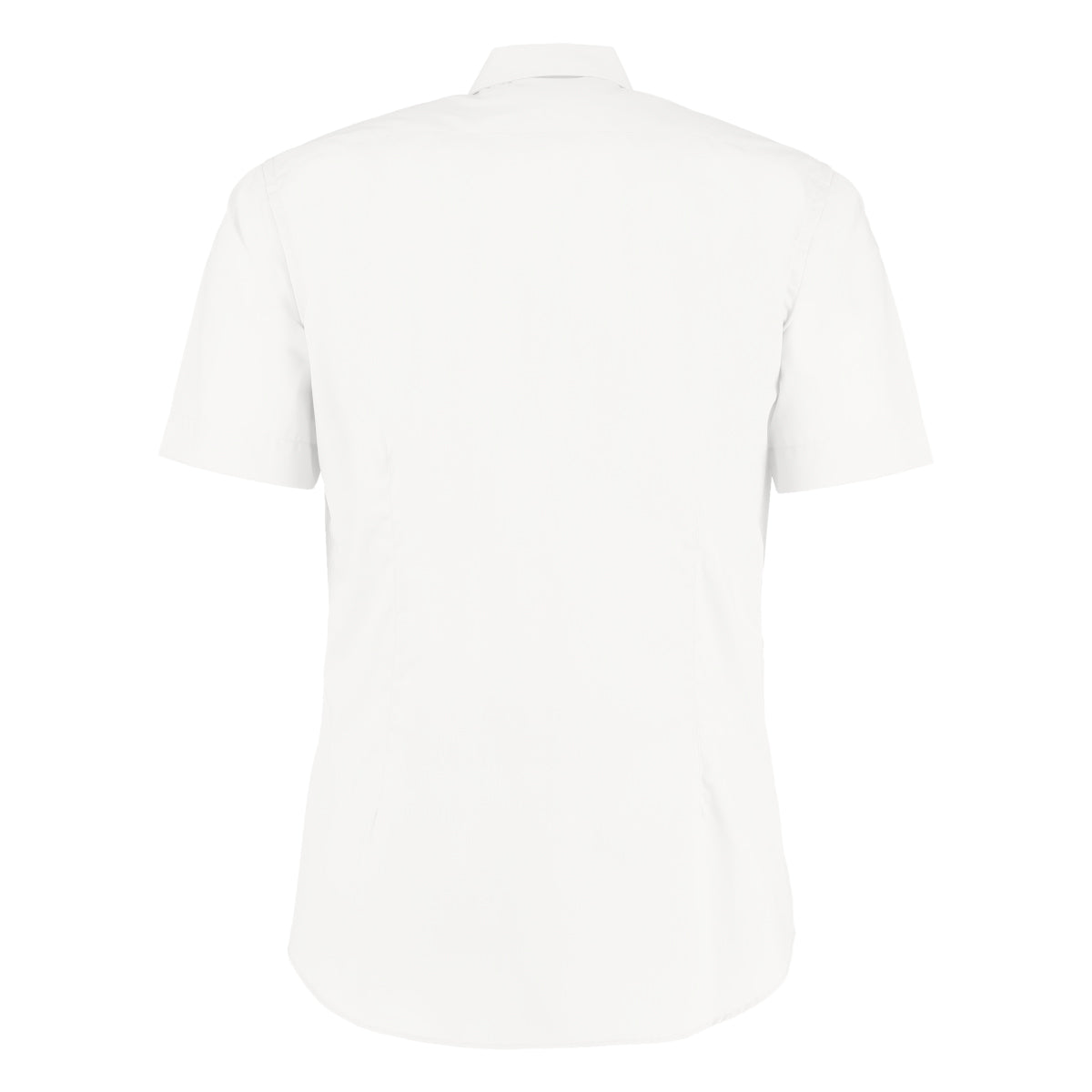 White - Back - Kustom Kit Mens Short Sleeve Business Shirt