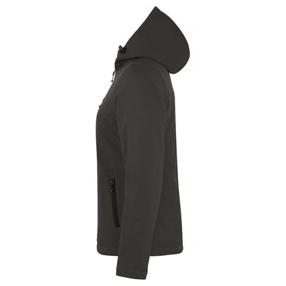 Dark Grey - Side - Clique Womens-Ladies Padded Soft Shell Jacket