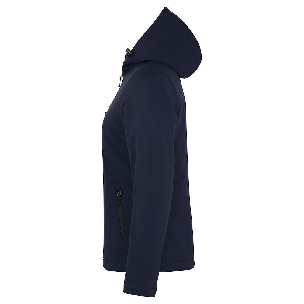 Dark Navy - Side - Clique Womens-Ladies Padded Soft Shell Jacket