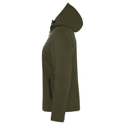 Fog Green - Side - Clique Womens-Ladies Padded Soft Shell Jacket