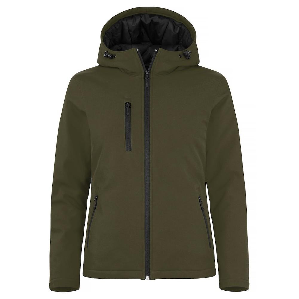 Fog Green - Front - Clique Womens-Ladies Padded Soft Shell Jacket