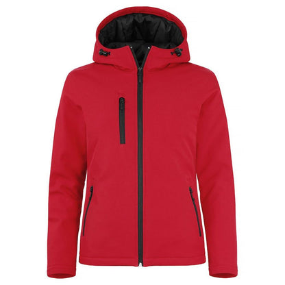Red - Front - Clique Womens-Ladies Padded Soft Shell Jacket