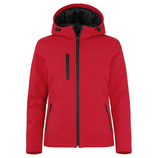 Red - Front - Clique Womens-Ladies Padded Soft Shell Jacket