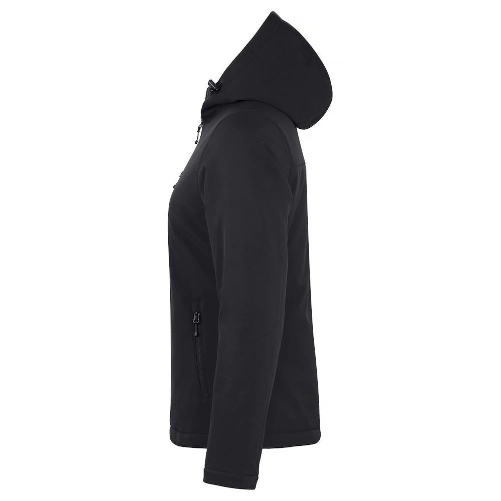 Black - Side - Clique Womens-Ladies Padded Soft Shell Jacket