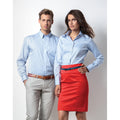Light Blue - Close up - Kustom Kit Mens Long Sleeve Corporate Oxford Shirt