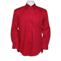 Red - Back - Kustom Kit Mens Long Sleeve Corporate Oxford Shirt