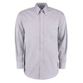 Silver Grey - Front - Kustom Kit Mens Long Sleeve Corporate Oxford Shirt