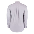 Silver Grey - Back - Kustom Kit Mens Long Sleeve Corporate Oxford Shirt