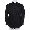 Black - Side - Kustom Kit Mens Long Sleeve Corporate Oxford Shirt
