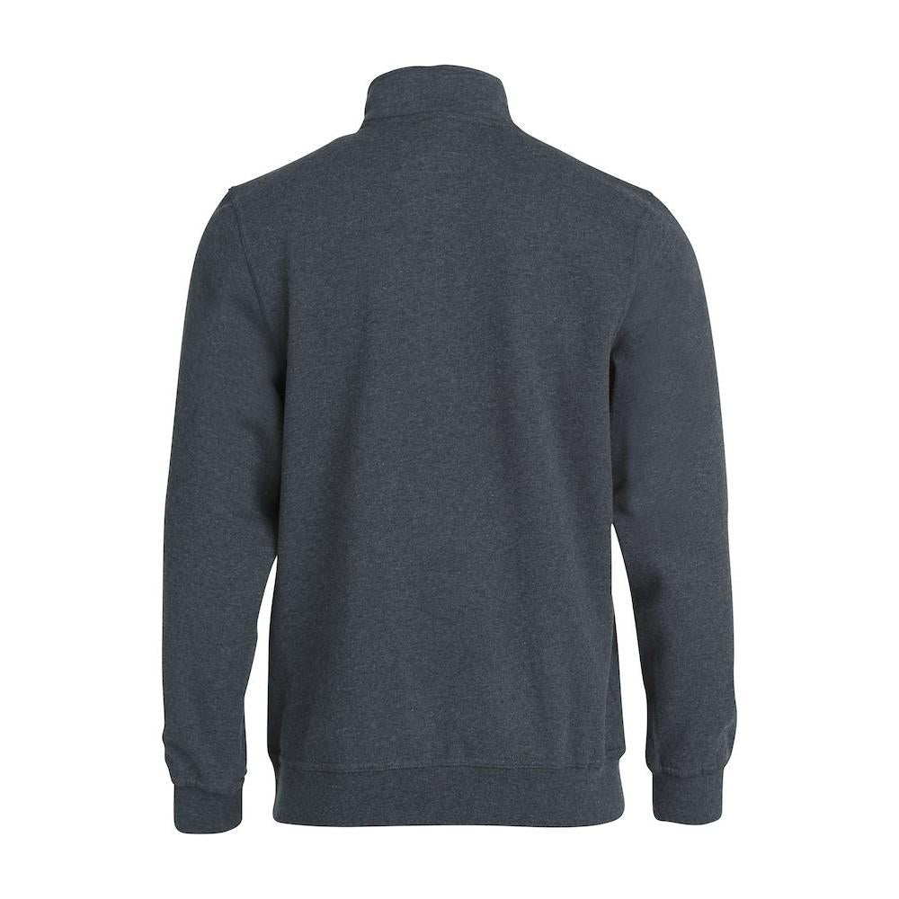 Anthracite Melange - Side - Clique Unisex Adult Basic Half Zip Sweatshirt
