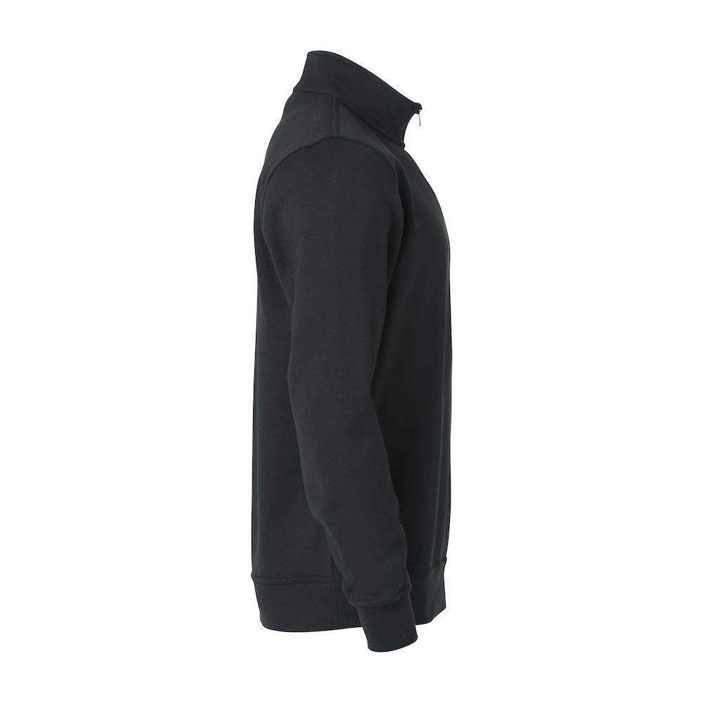 Black - Back - Clique Unisex Adult Basic Half Zip Sweatshirt