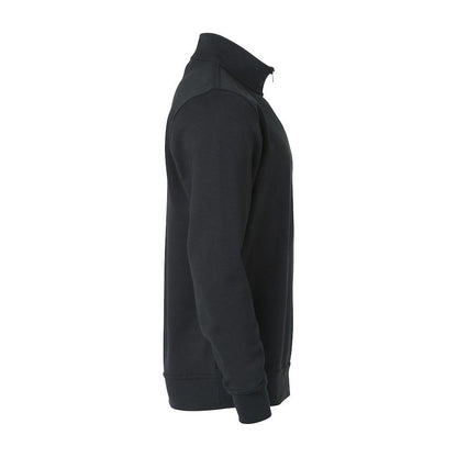 Black - Back - Clique Unisex Adult Basic Half Zip Sweatshirt