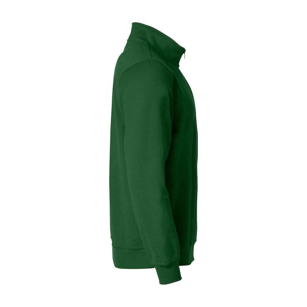Bottle Green - Back - Clique Unisex Adult Basic Half Zip Sweatshirt