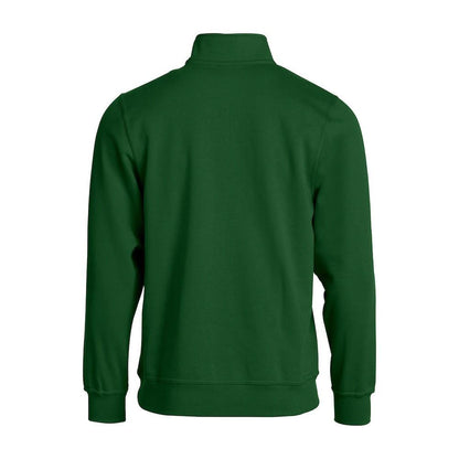 Bottle Green - Lifestyle - Clique Unisex Adult Basic Half Zip Sweatshirt