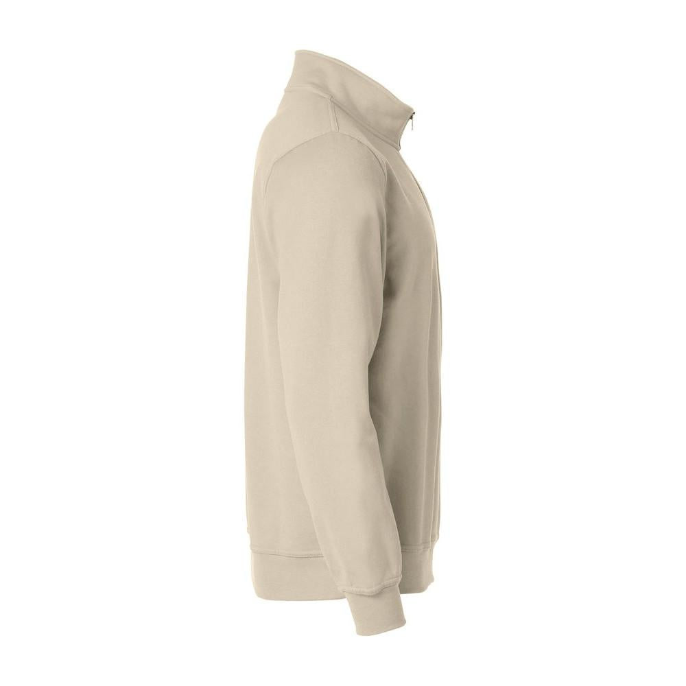 Light Khaki - Back - Clique Unisex Adult Basic Half Zip Sweatshirt