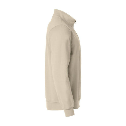 Light Khaki - Back - Clique Unisex Adult Basic Half Zip Sweatshirt