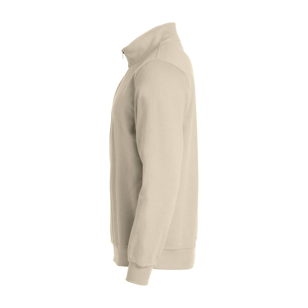 Light Khaki - Side - Clique Unisex Adult Basic Half Zip Sweatshirt