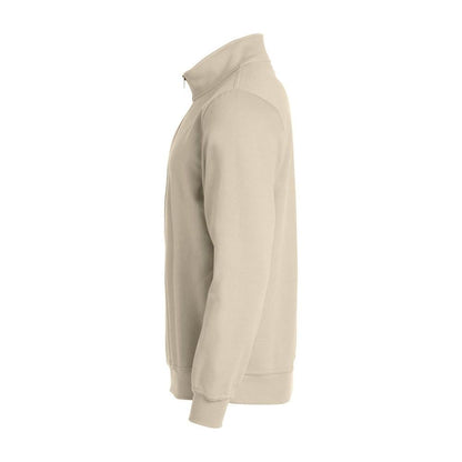 Light Khaki - Side - Clique Unisex Adult Basic Half Zip Sweatshirt