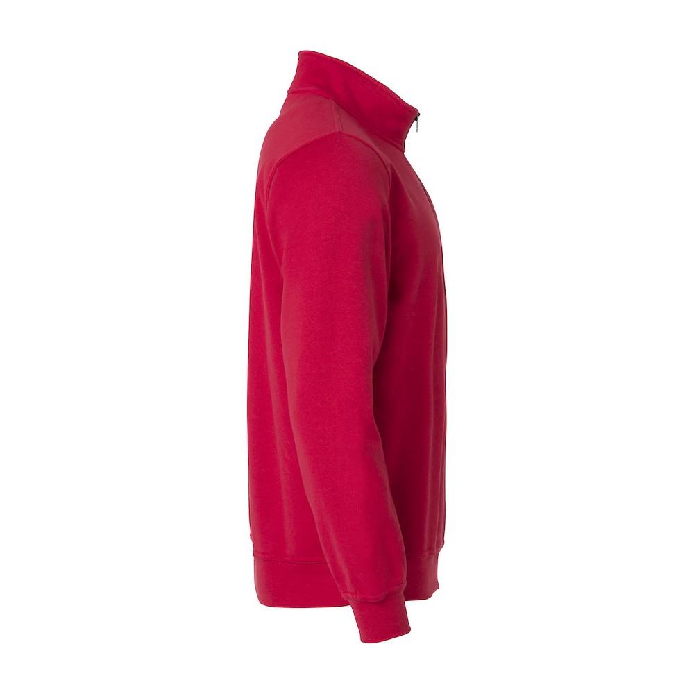 Red - Back - Clique Unisex Adult Basic Half Zip Sweatshirt