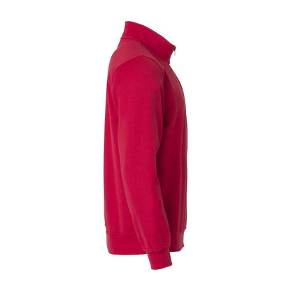 Red - Back - Clique Unisex Adult Basic Half Zip Sweatshirt