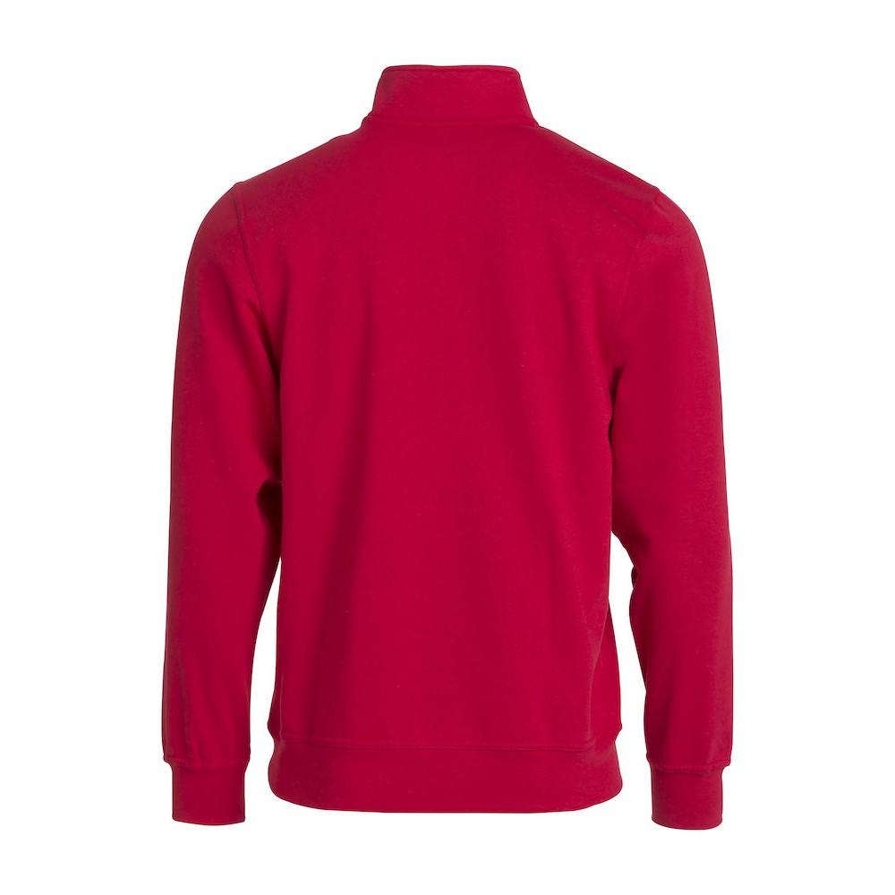 Red - Lifestyle - Clique Unisex Adult Basic Half Zip Sweatshirt