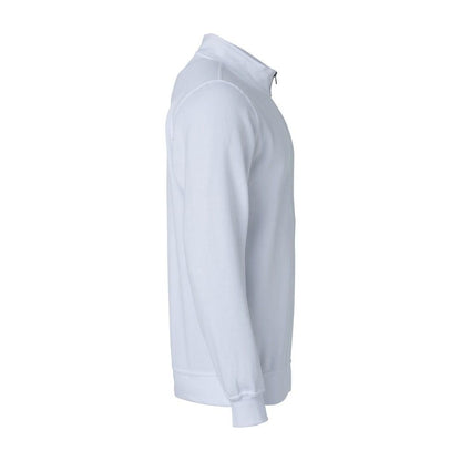 White - Back - Clique Unisex Adult Basic Half Zip Sweatshirt