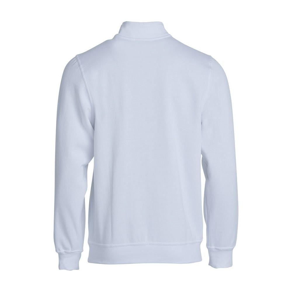 White - Lifestyle - Clique Unisex Adult Basic Half Zip Sweatshirt