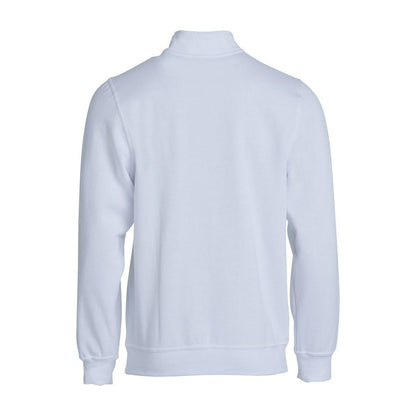 White - Lifestyle - Clique Unisex Adult Basic Half Zip Sweatshirt