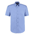Mid Blue - Front - Kustom Kit Mens Short Sleeve Corporate Oxford Shirt