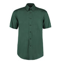 Bottle Green - Front - Kustom Kit Mens Short Sleeve Corporate Oxford Shirt