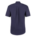 Midnight Navy - Back - Kustom Kit Mens Short Sleeve Corporate Oxford Shirt