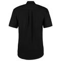 Black - Back - Kustom Kit Mens Short Sleeve Corporate Oxford Shirt