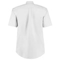 White - Back - Kustom Kit Mens Short Sleeve Corporate Oxford Shirt