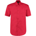 Red - Front - Kustom Kit Mens Short Sleeve Corporate Oxford Shirt