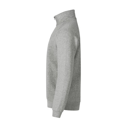 Grey Melange - Back - Clique Unisex Adult Classic Half Zip Sweatshirt