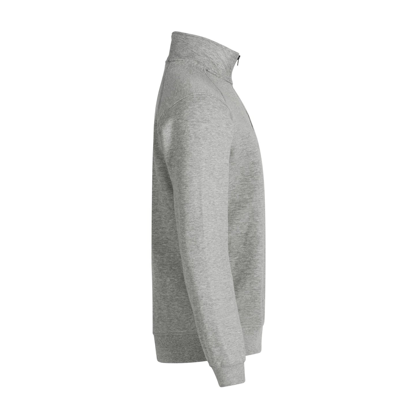 Grey Melange - Side - Clique Unisex Adult Classic Half Zip Sweatshirt