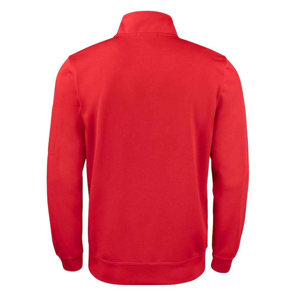 Red - Lifestyle - Clique Unisex Adult Basic Active Quarter Zip Sweatshirt