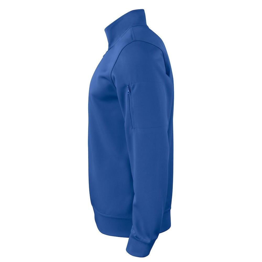 Royal Blue - Side - Clique Unisex Adult Basic Active Quarter Zip Sweatshirt