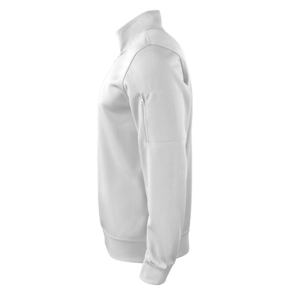 White - Side - Clique Unisex Adult Basic Active Quarter Zip Sweatshirt