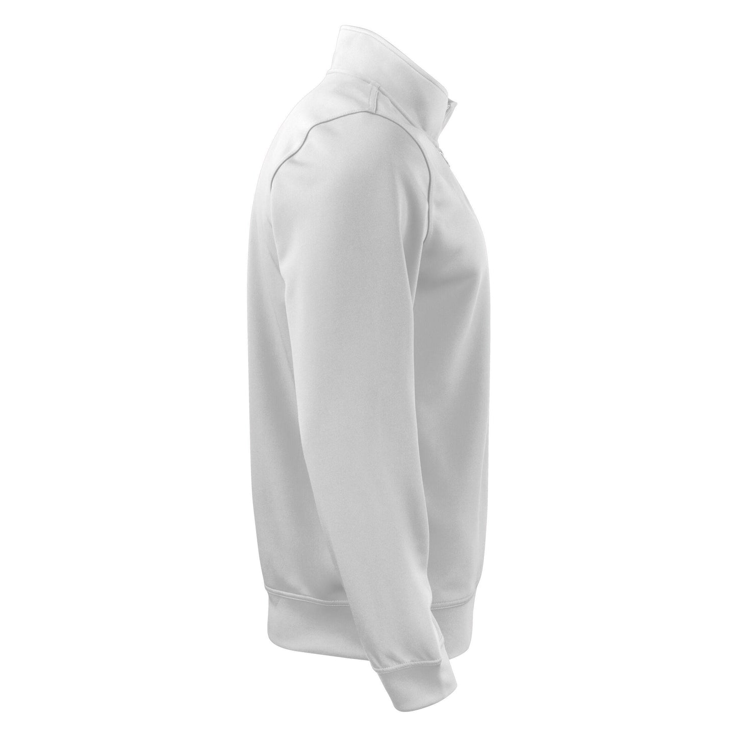 White - Lifestyle - Clique Unisex Adult Basic Active Quarter Zip Sweatshirt