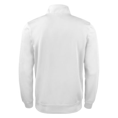 White - Pack Shot - Clique Unisex Adult Basic Active Quarter Zip Sweatshirt