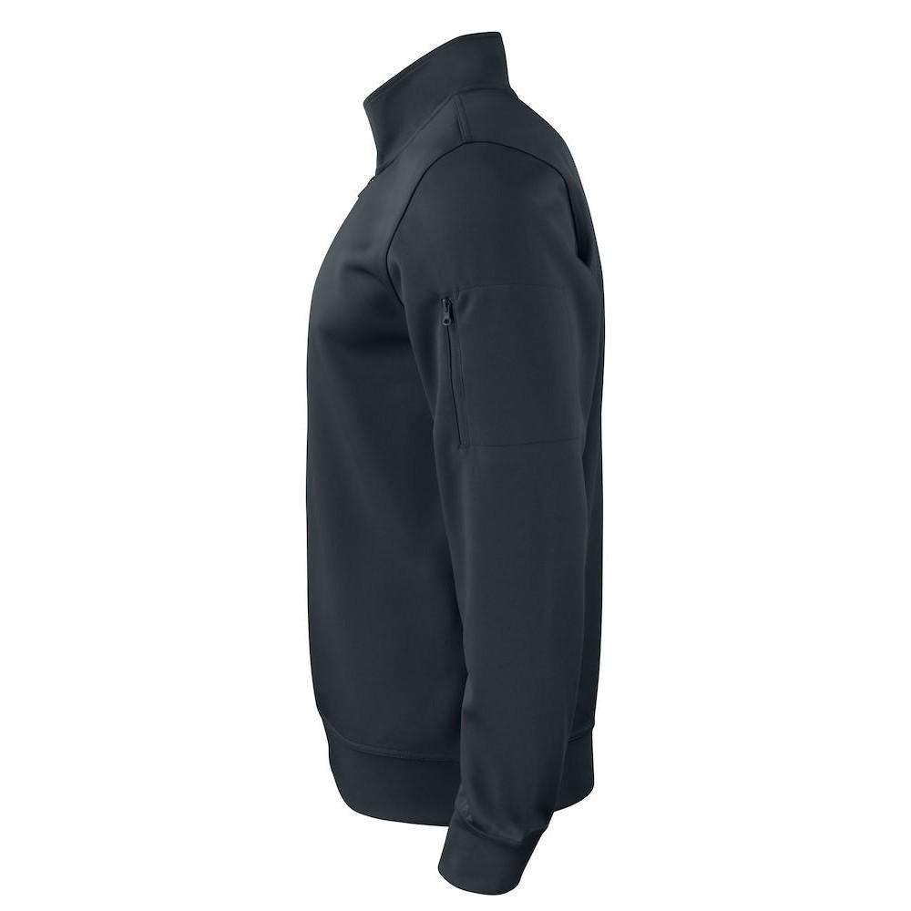 Black - Side - Clique Unisex Adult Basic Active Quarter Zip Sweatshirt