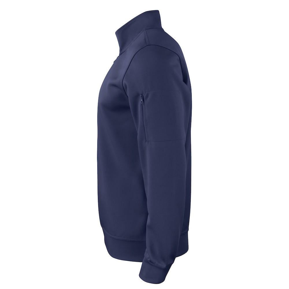 Dark Navy - Side - Clique Unisex Adult Basic Active Quarter Zip Sweatshirt