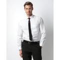 White - Side - Kustom Kit Mens Premium Non Iron Long Sleeve Shirt