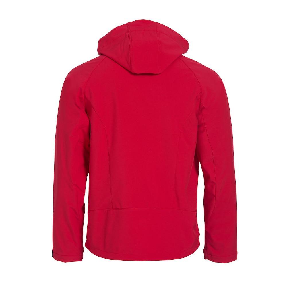 Red - Back - Clique Mens Milford Soft Shell Jacket